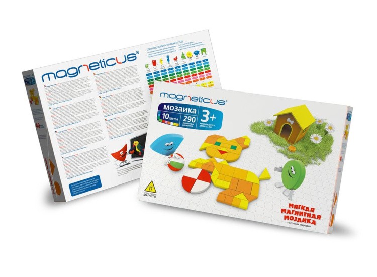 Магнитная мозаика (290 элементов, 10 цветов) — картинка 2