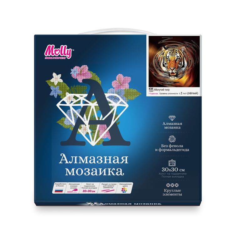 Алмазная вышивка «Могучий тигр» — картинка 3