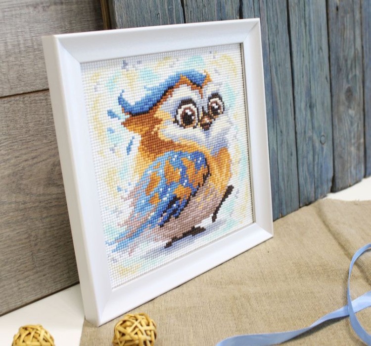 Алмазная вышивка «Задорный совенок» — картинка 4