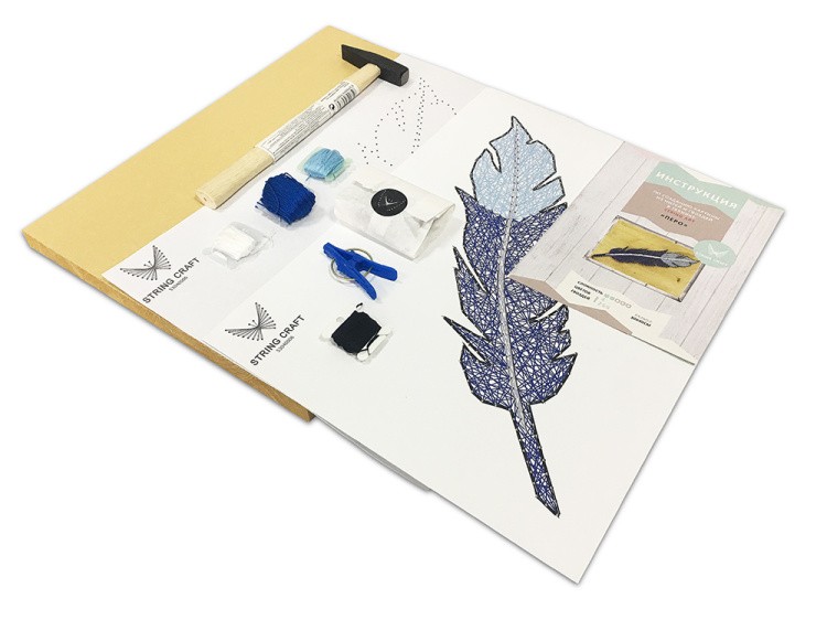 Набор для творчества STRING ART PREMIUM «Ушастая сова» — картинка 3