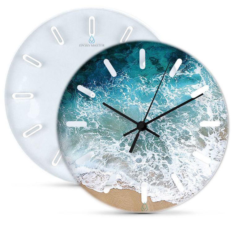 Силиконовый молд - Часы с рисками, d 33 см — картинка 2