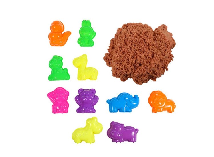 Набор космического песка «Зоопарк» 1 кг, меняет цвет — картинка 3