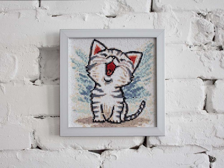 Алмазная вышивка «Котенок Мяу» — картинка 4