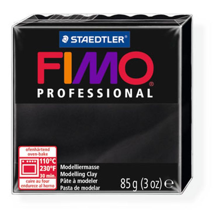 Полимерная глина FIMO Professional, цвет: черный, 85 г