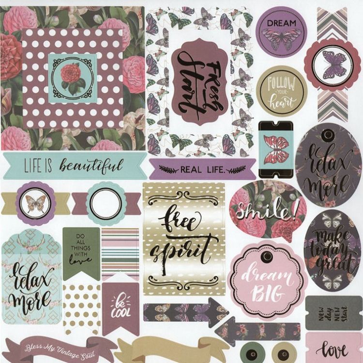 Набор бумаги для скрапбукинга «Музыка цвета» 30,5x30,5см — картинка 5