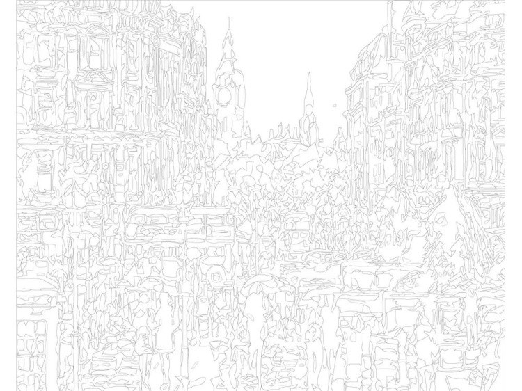 Картина по номерам «Дождливый Лондон» — картинка 3