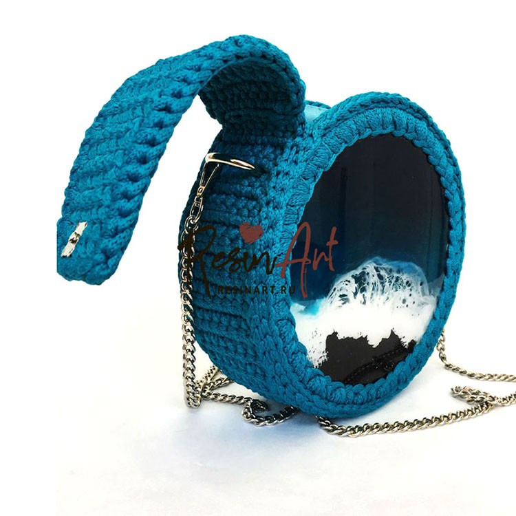 Силиконовый молд для эпоксидной смолы - Заготовка для сумочки d 20 см, 1 шт., ResinArt — картинка 5