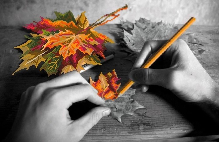 Рисунок на ткани «Рисуем осень»