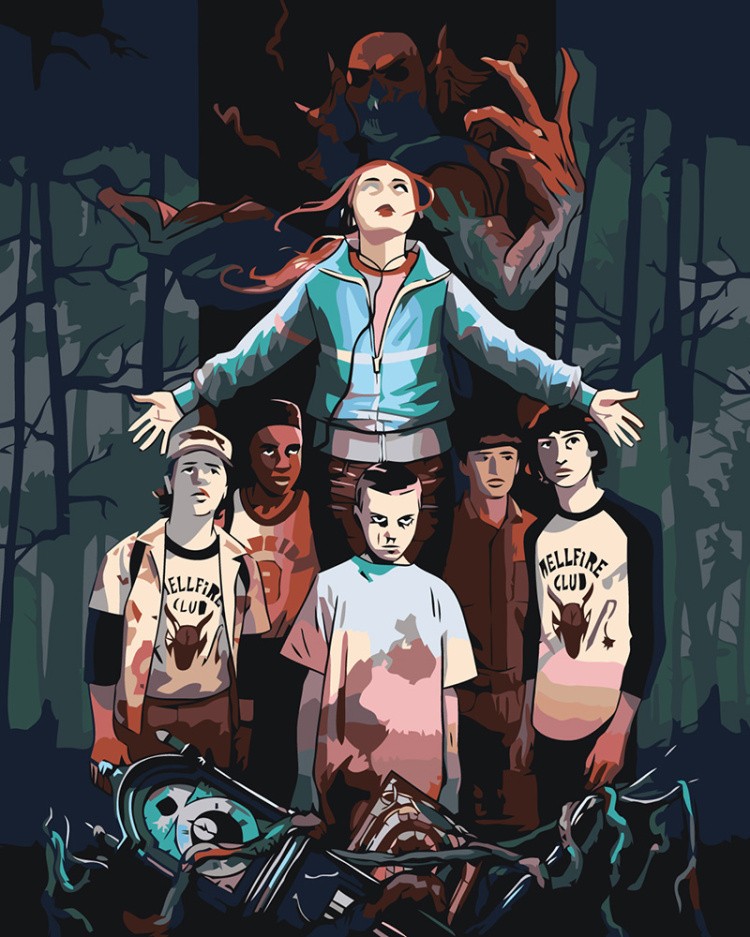 Картина по номерам ОСД Очень странные дела