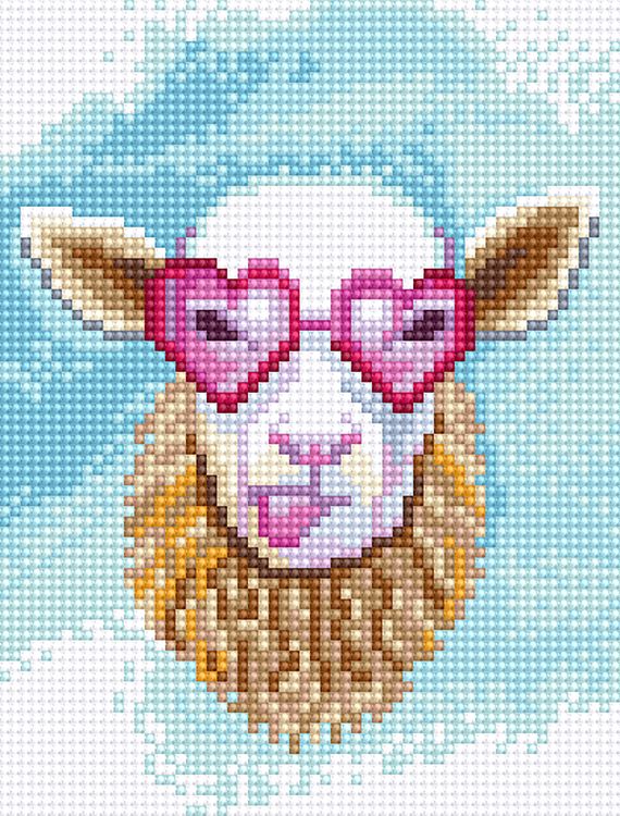 Алмазная вышивка «Стильная овечка» — картинка 2