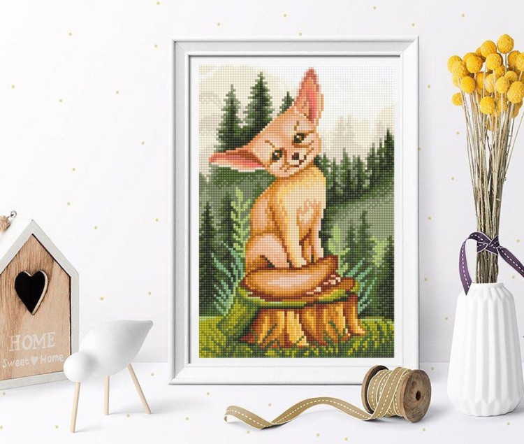 Алмазная вышивка «Ушастый фенек» — картинка 2