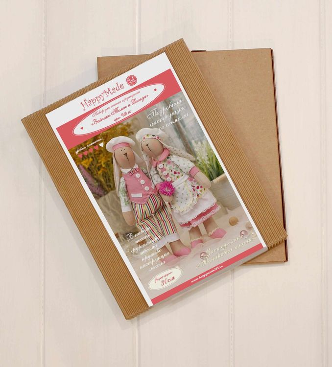 Набор для шитья «Зайчики Томас и Хильда» — картинка 3