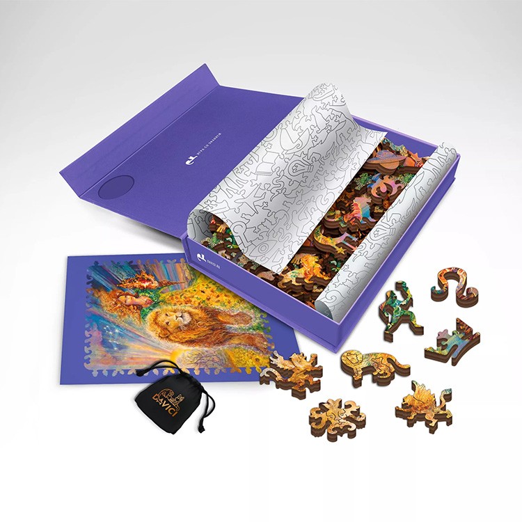 Деревянные пазлы DAVICI «Знак зодиака. Лев» — картинка 8