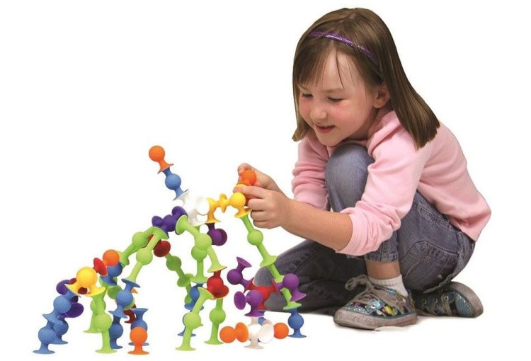 Мягкий конструктор с присосками «Веселые прилипалы», 5 деталей — картинка 3