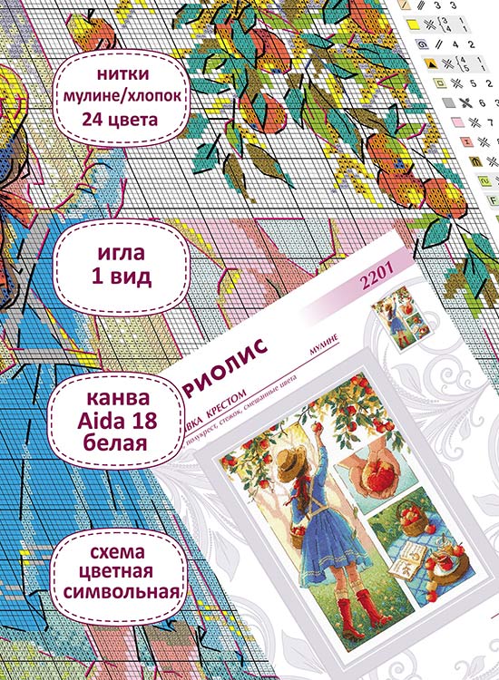 Набор для вышивания «Яблочный день» — картинка 3