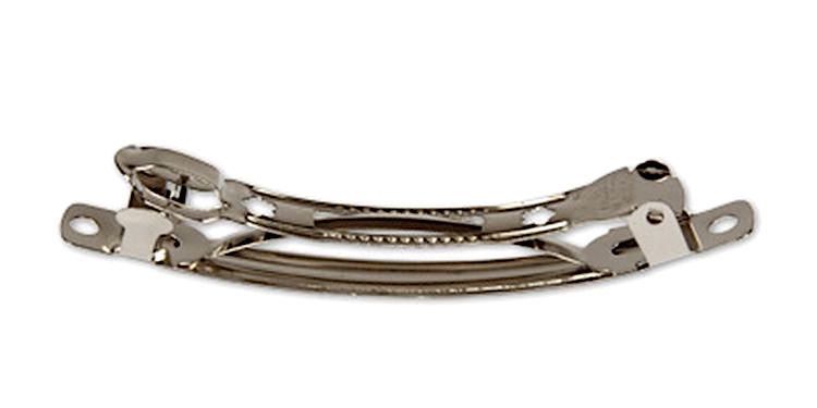 Заготовки для заколок 8 см, цвет: под никель, 2 шт., Zlatka — картинка 2