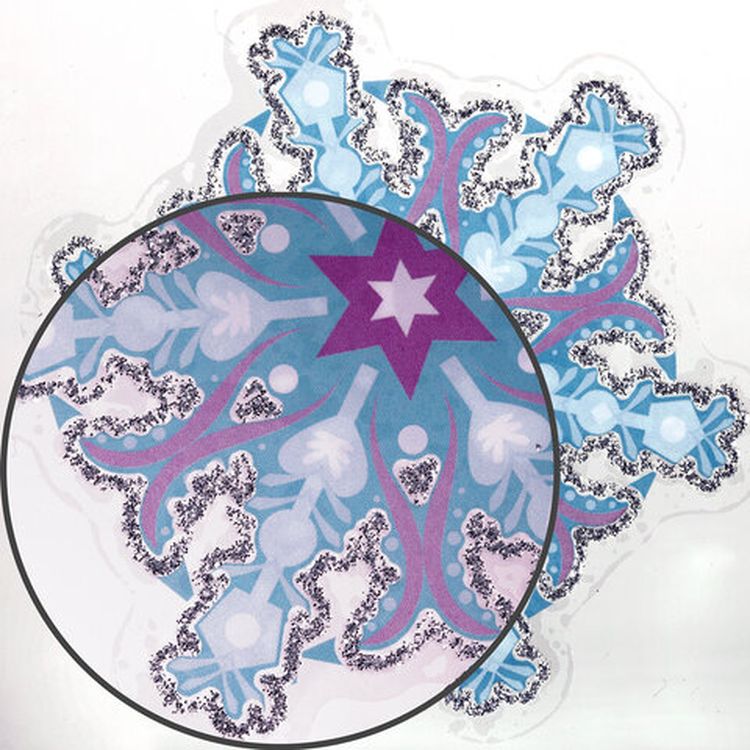 Украшение для окон и стекла «Синие снежинки 2» — картинка 4