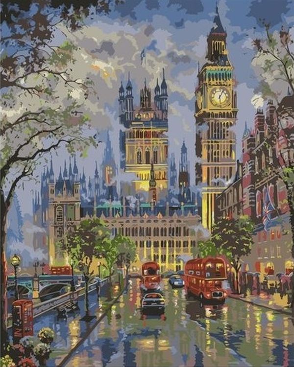 Картина по номерам «Вечерний Лондон»
