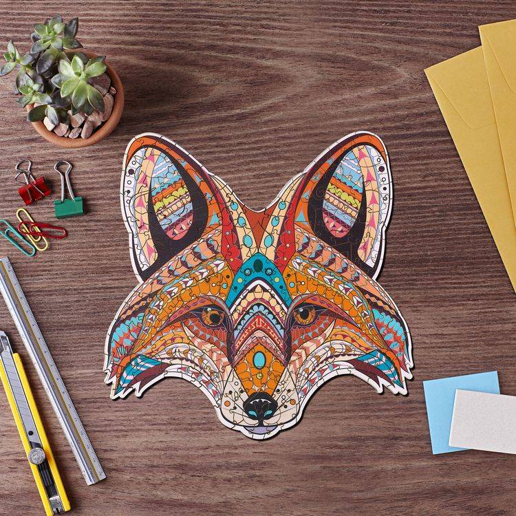 Деревянные пазлы Артвентура «Лиса тотем» — картинка 2