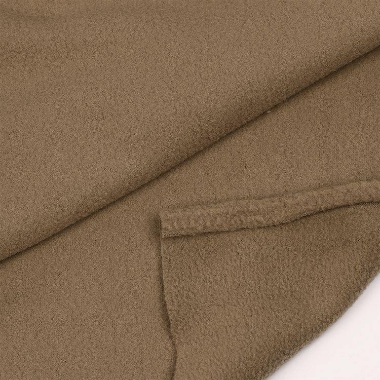 Ткань флис 2-х ст., 10 м x 150 см, 190 г/м², цвет: темно-бежевый, TBY — картинка 4