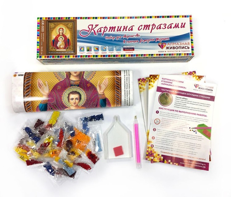 Алмазная вышивка «Икона Знамение» — картинка 2