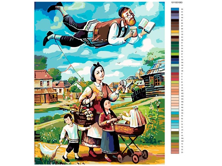 Картина по номерам «Счастливая семья» — картинка 2