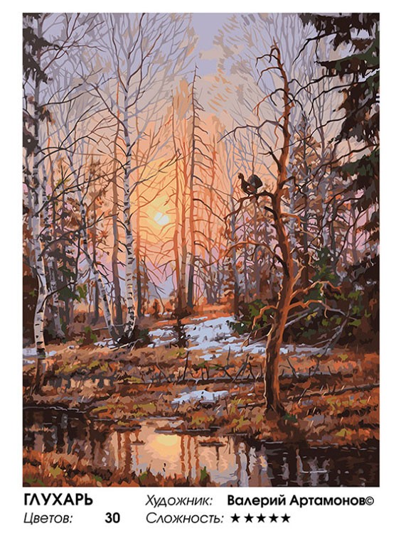 Картина по номерам «Глухарь» — картинка 2