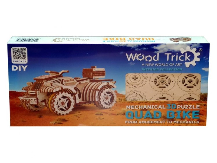 Конструктор из дерева «Квадроцикл», Wood Trick — картинка 5