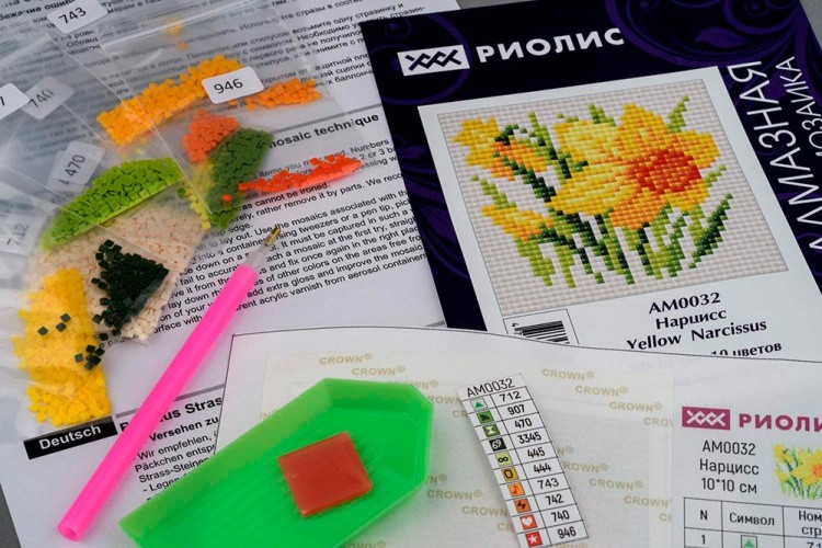 Алмазная вышивка «Нарцисс» — картинка 3