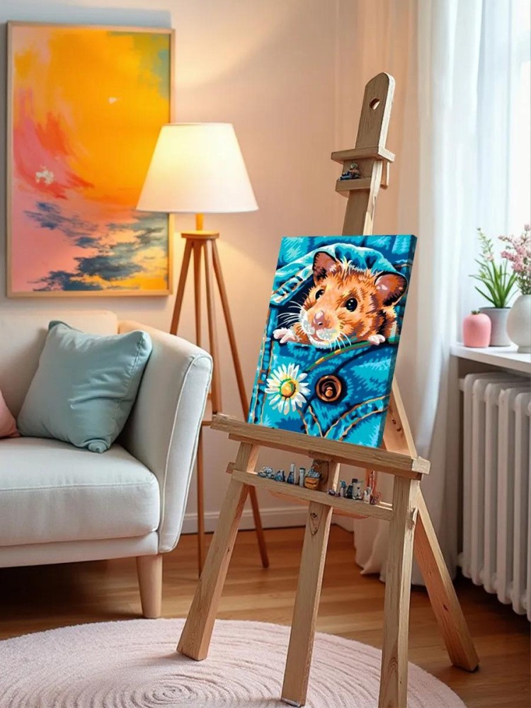 Картина по номерам «Хомячок» — картинка 9