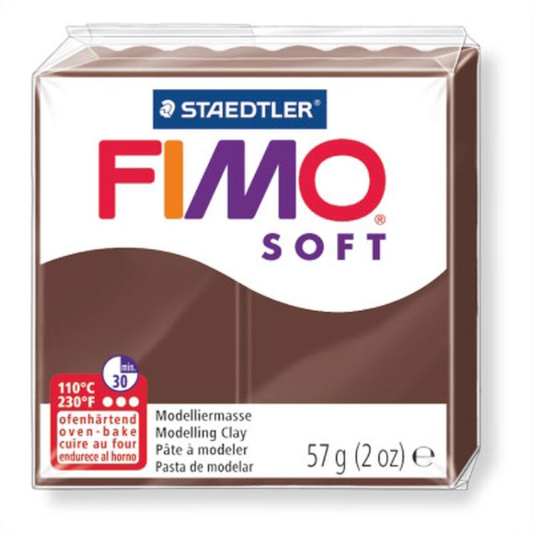 Полимерная глина FIMO Soft, цвет: шоколадный, 57 г