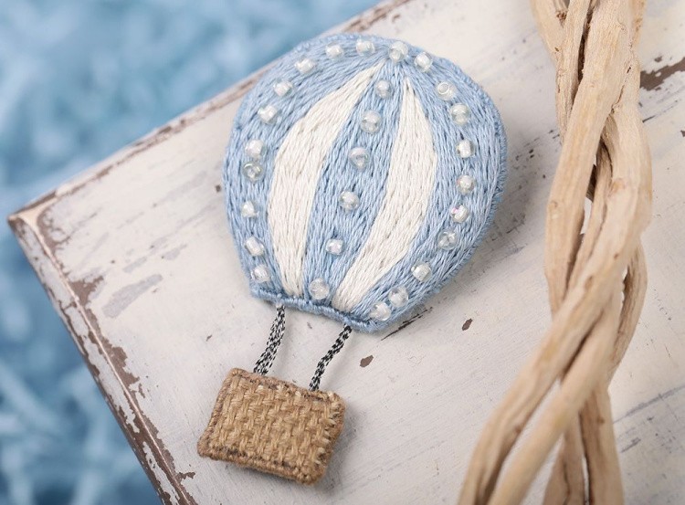 Набор для вышивания «Брошь. Воздушный шар» — картинка 2