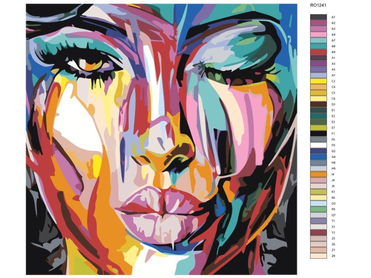 Картина по номерам «Воздушный поцелуй» — картинка 2