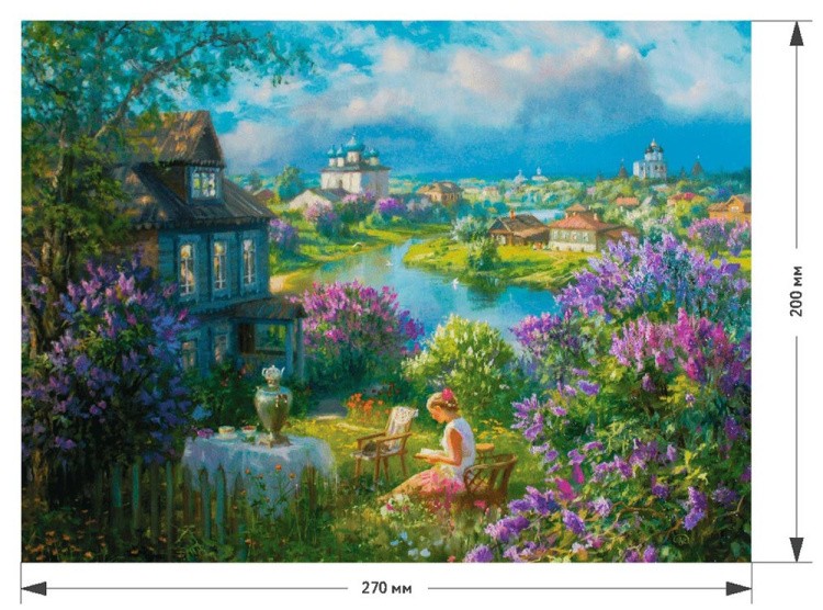 Деревянные пазлы DAVICI «Домик в сирени» — картинка 2