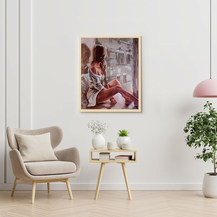 Картина по номерам «У окна» — картинка 4