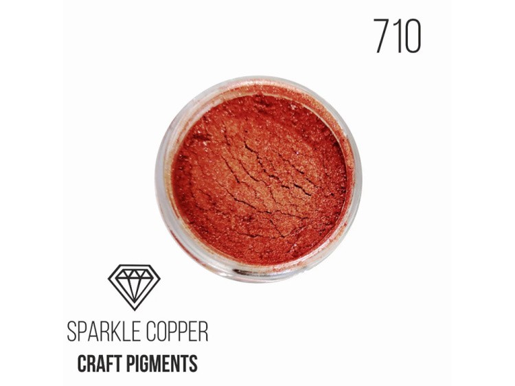 Пигмент минеральный искрящаяся медь (Sparkle copper) 10 мл, CraftPigments