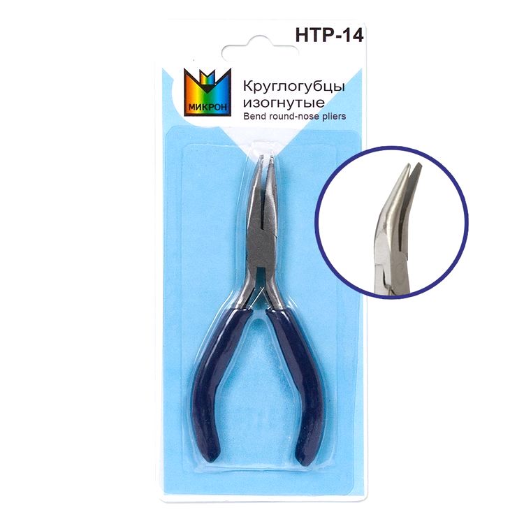 Круглогубцы изогнутые, металл, Micron — картинка 2