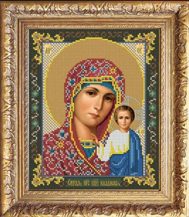 Набор вышивки бисером «Казанская Богородица (в стиле модерн)» — картинка 2