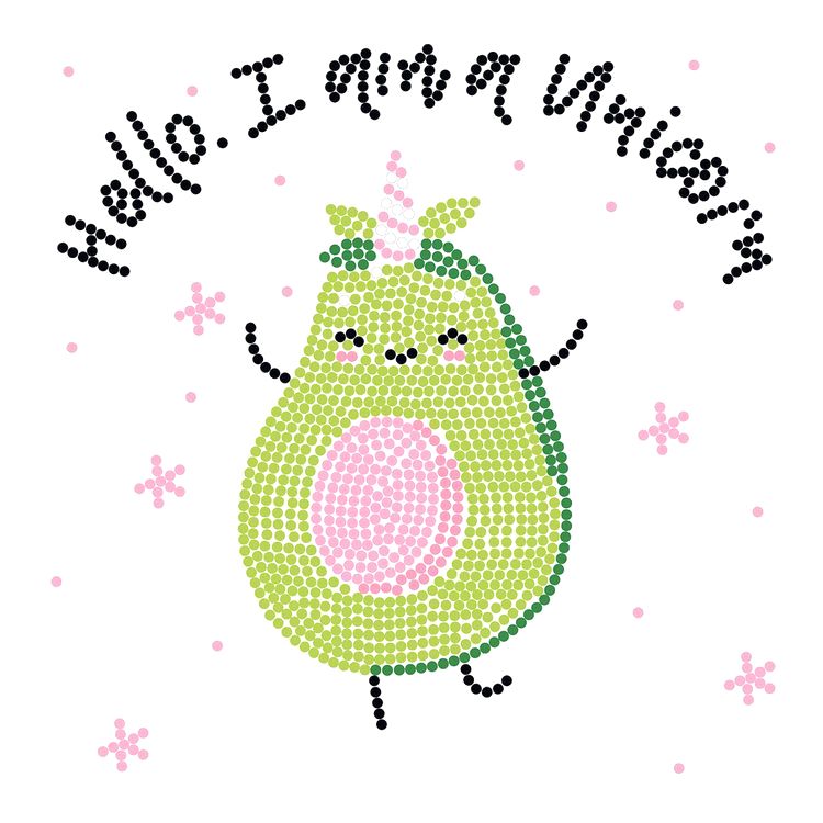 Алмазная вышивка «Счастливый авокадо» — картинка 2