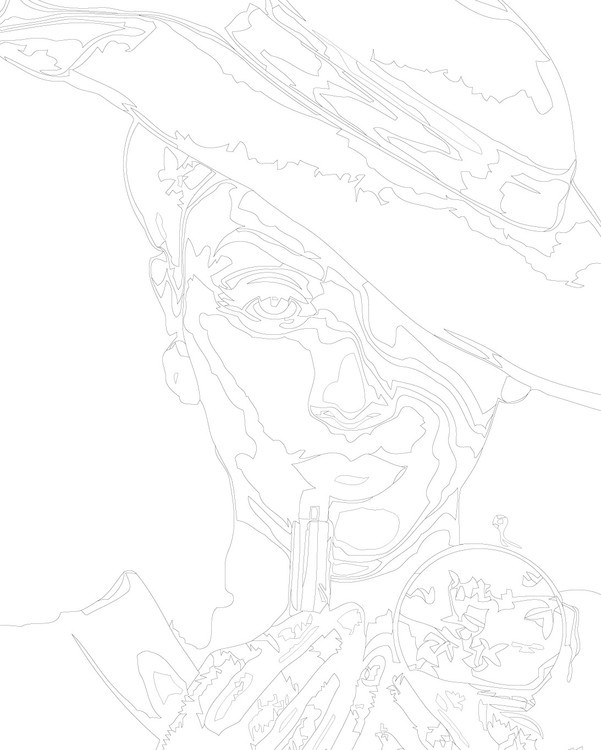 Картина по номерам «Леди» — картинка 3