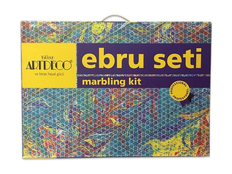 Набор для эбру большой 10 цветов, ArtDeco — картинка 5