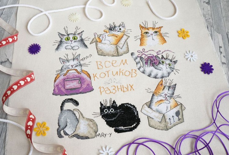 Набор для вышивания «Всем котиков» — картинка 2