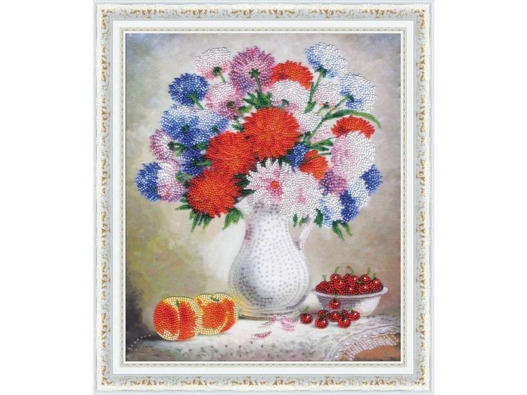 Набор вышивки бисером «Георгины» — картинка 2