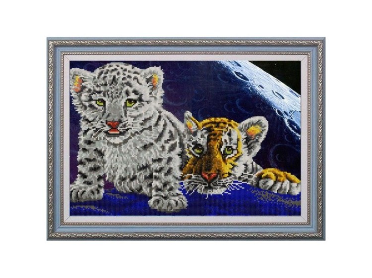 Рисунок на ткани «Тигрята»