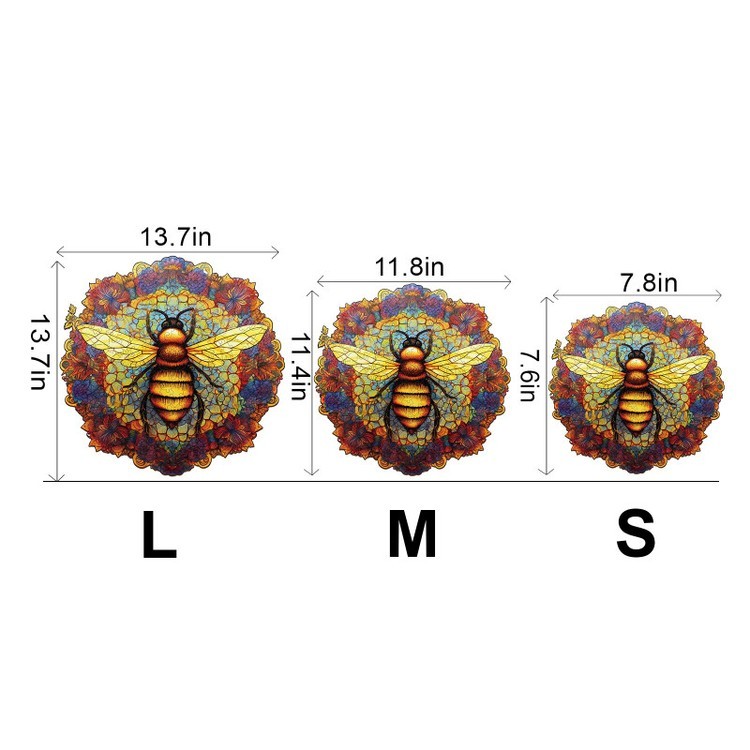 Деревянные пазлы «Золотая пчела S», Woodbests — картинка 3