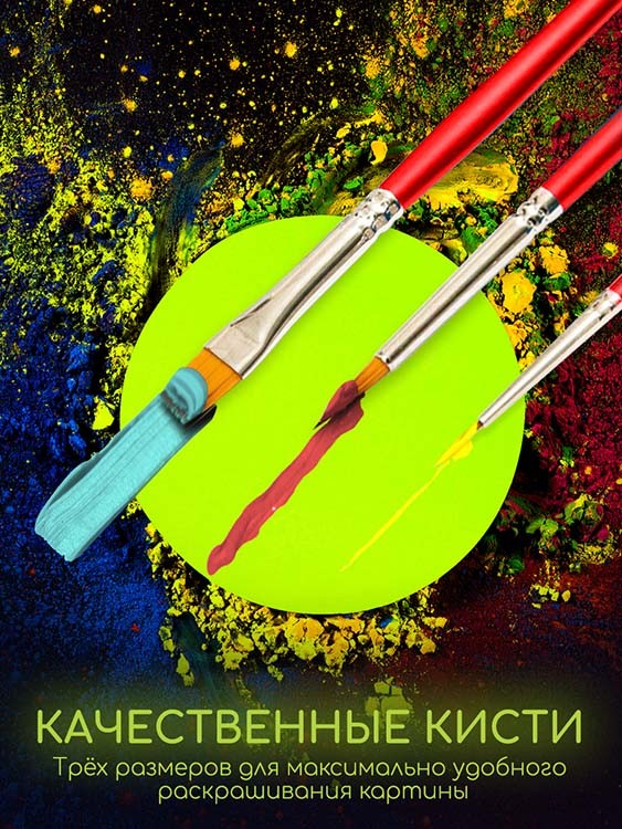 Картина по номерам со светящейся краской «Панно Геншин Шень Хе» — картинка 6