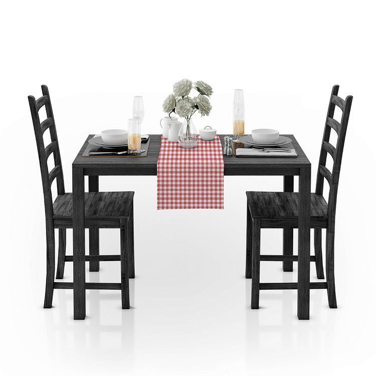 Ткань льняная, 1 м x 150 см, 140 г/м², цвет: красный, клетка, TBY — картинка 7