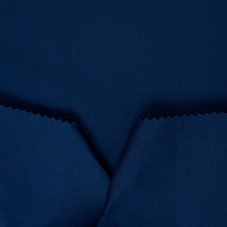 Ткань Поплин стрейч, 1 м х 150 см, 125 г/м², цвет: темно-синий, TBY — картинка 3