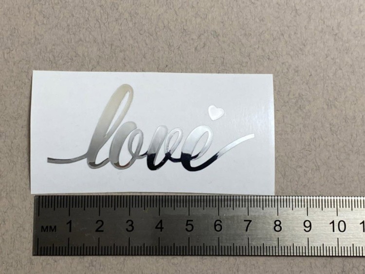 №204 Наклейка (серебро) Sticker, Art Blong — картинка 3