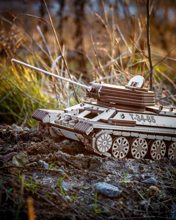 Конструктор из дерева «Танк Т-34-85», Eco Wood Art — картинка 4